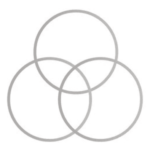 Trois cercles entrelacés symbolisant la fusion sophrologie hypnose et relation d'aide accompagnement holistique personnalisé et synergie thérapeutique à Cormeilles en Parisis